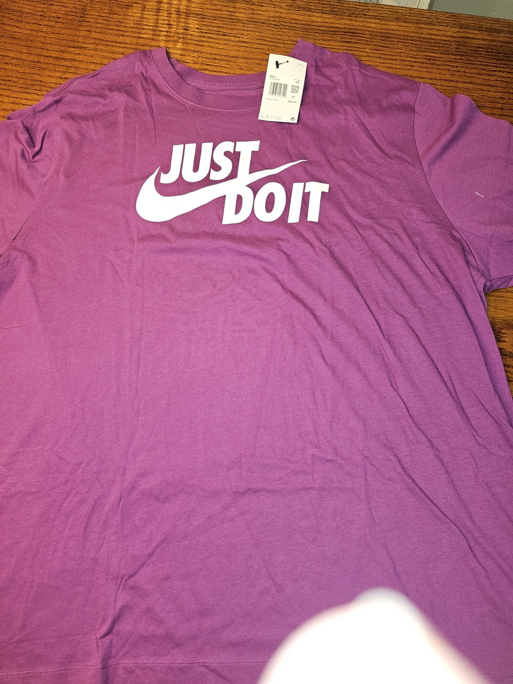 Nike Purple 'Just Do It' Short Sleeve Graphic Tee
